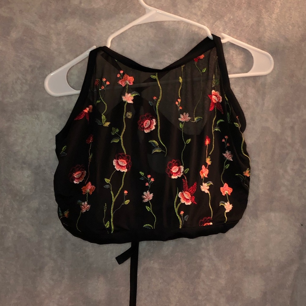Target Xhilaration embroidered swim top